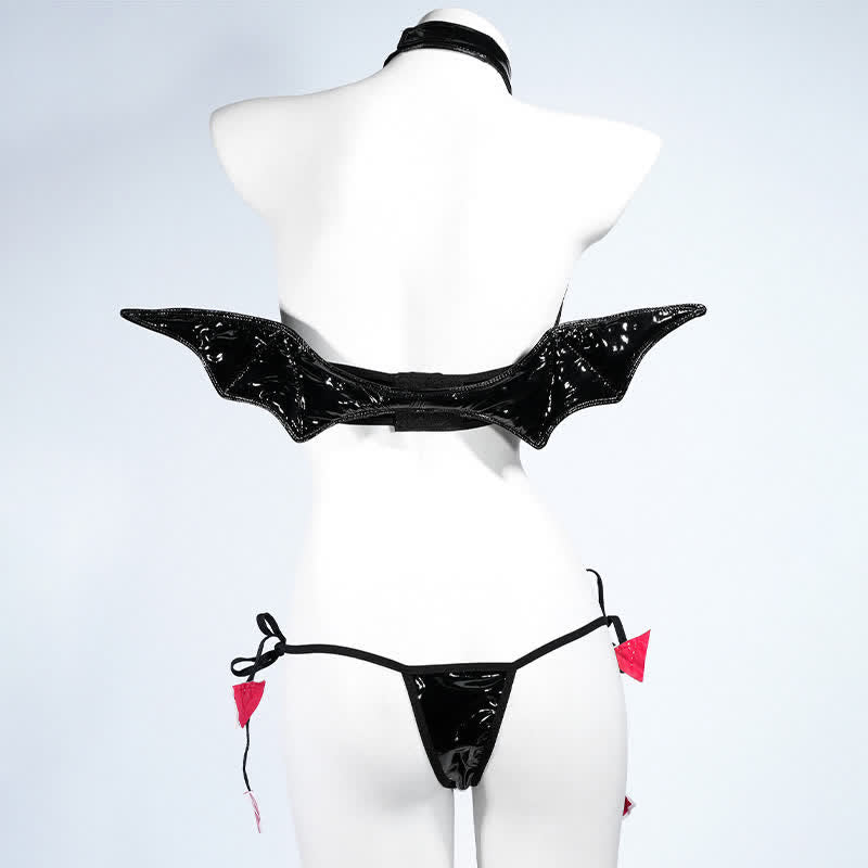 Little Devil Sexy Hollow Out Lingerie Set