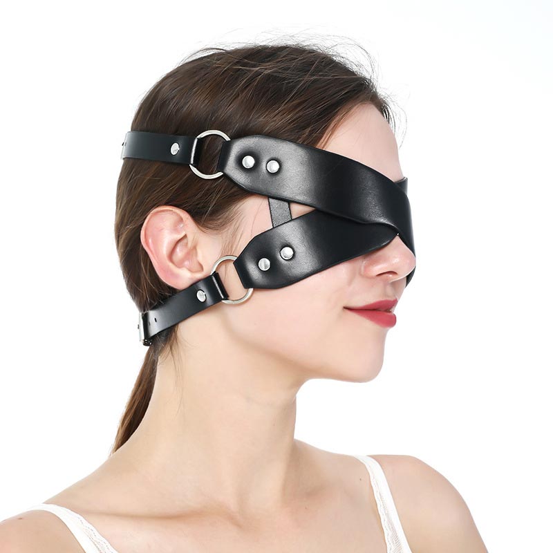Couple PU Cross Design Cosplay Mask