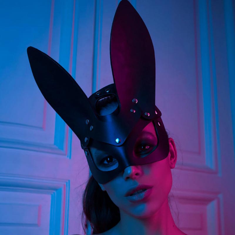 Couple PU Cosplay Eye Mask
