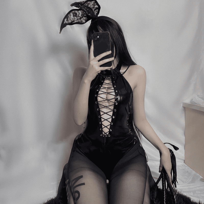 Little Devil Strap Sexy Jumpsuit Lingerie
