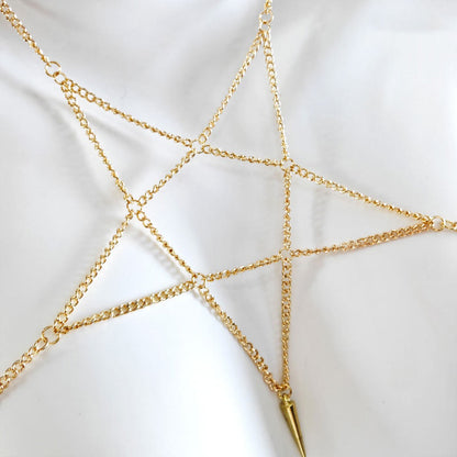 Five-pointed Star Hollow Out Necklace