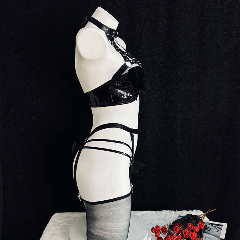 Cosplay Devil Backless Lingerie Set