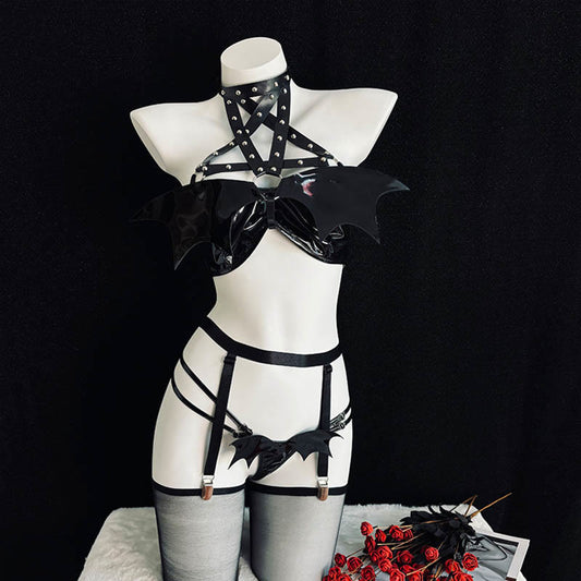 Cosplay Devil Backless Lingerie Set