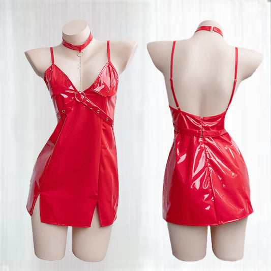 Sexy Deep V-neck Lingerie Slip Dress