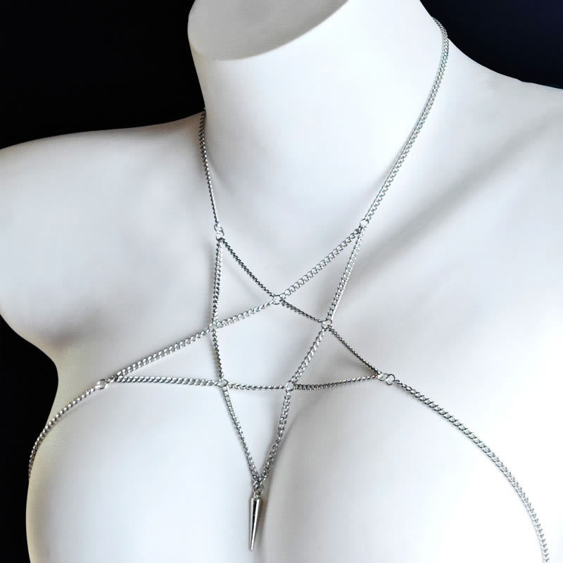 Five-pointed Star Hollow Out Necklace