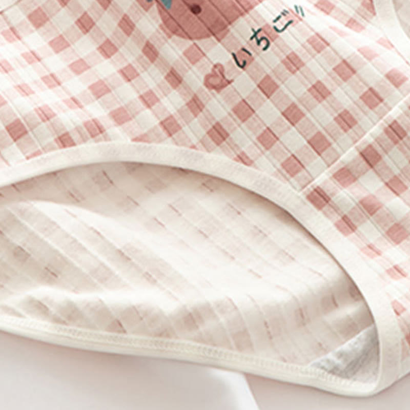 5 Pack Bear Strawberries Print Panty Set