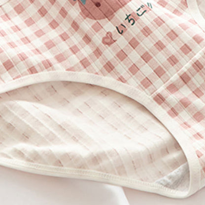 5 Pack Bear Strawberries Print Panty Set