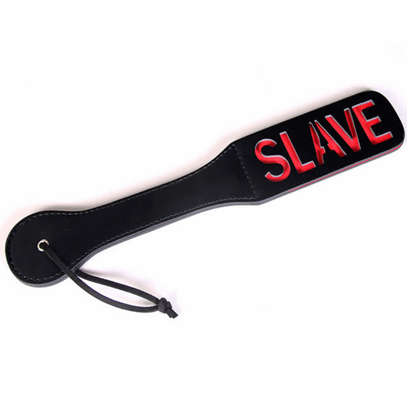 Letter Hollow Out Double PU Whipped Costume Beat