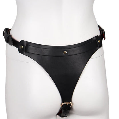 Sexy Zipper PU Lingerie Set