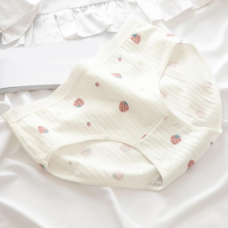 5 Pack Bear Strawberries Print Panty Set