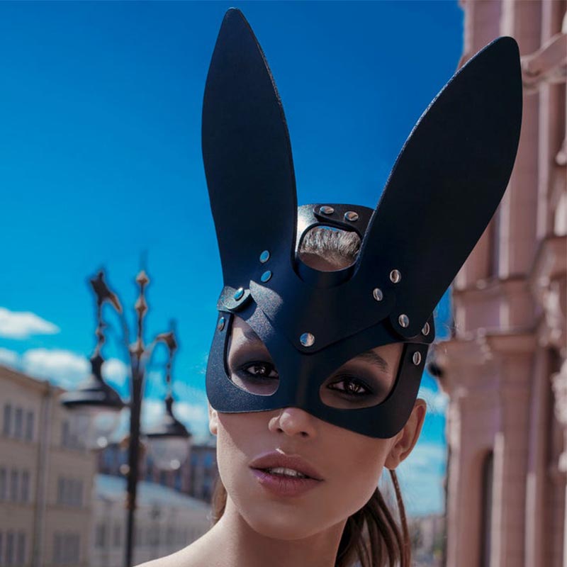Couple PU Cosplay Eye Mask