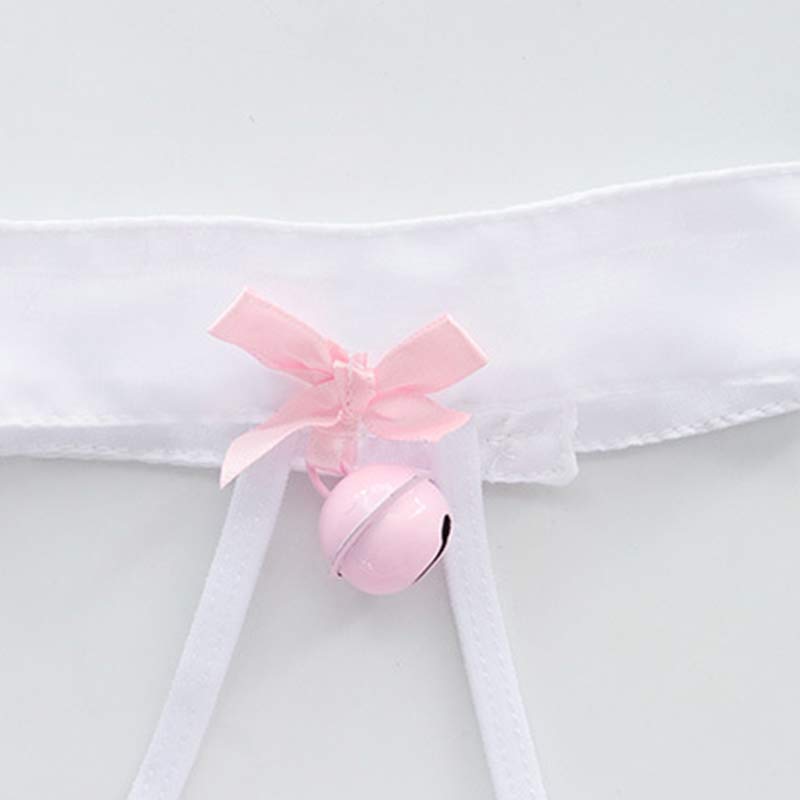 Cute Cat Bow Knot Chiffon Lingerie Set