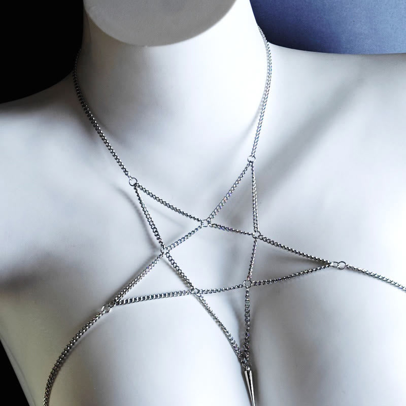 Five-pointed Star Hollow Out Necklace