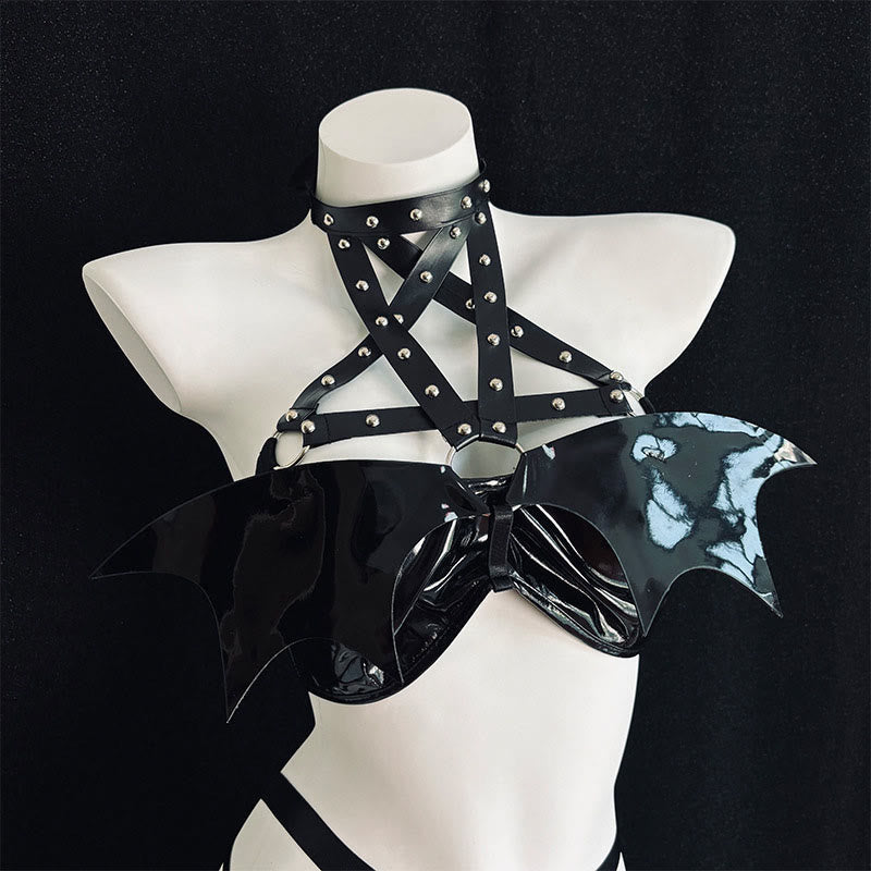 Cosplay Devil Backless Lingerie Set