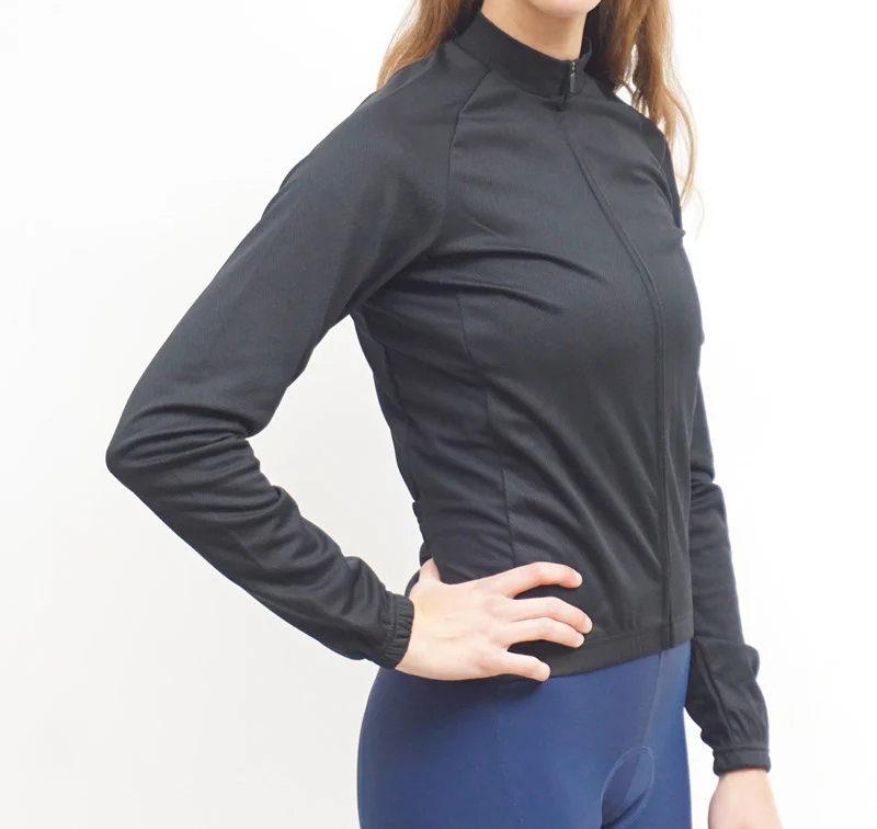 Women's Winter Jersey Black - Image 3